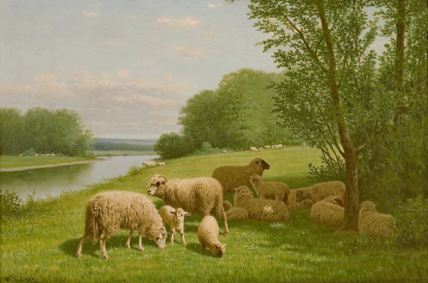 Untitled (Landscape with Sheep) (Sin título [paisaje con oveja])