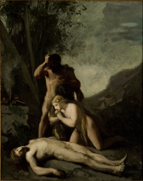Oil sketch for Adam and Eve Finding the Body of Abel (Boceto al óleo de Adán y Eva al encontrar el cuerpo de Abel)
