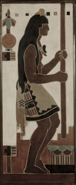 Indian Dancer Mural (Danzante indio, mural)