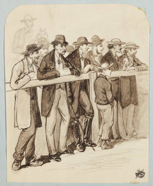Men at the Rail (Hombres junto al barandal)