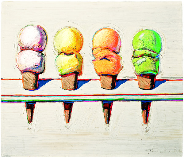 Cuatro conos de helado