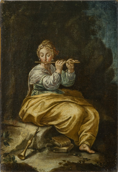Untitled (Woman with Flute) (Sin título [Mujer con flauta])