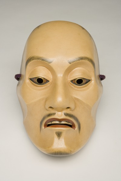 Noh mask, Yase otoko (Ryō no Yase otoko) (Máscara Noh, Yase otoko [Ryō no Yase otoko])