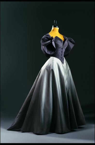Ball gown with over-bodice